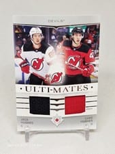 2024-25 Upper Deck Ultimate Collection Ulti-Mates Jersey Jack Hughes/Luke Hughes #UTM-HH