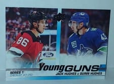 2019 Upper Deck Jack Hughes, Quinn Hughes #250
