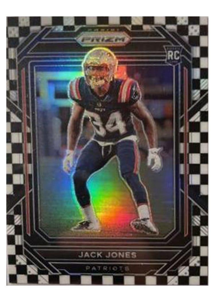 2022 Panini Prizm Base Set Jack Jones Black White Checker #395 card