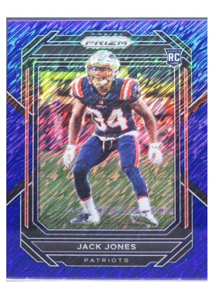 2022 Panini Prizm Base Set Jack Jones Blue Shimmer #395 card