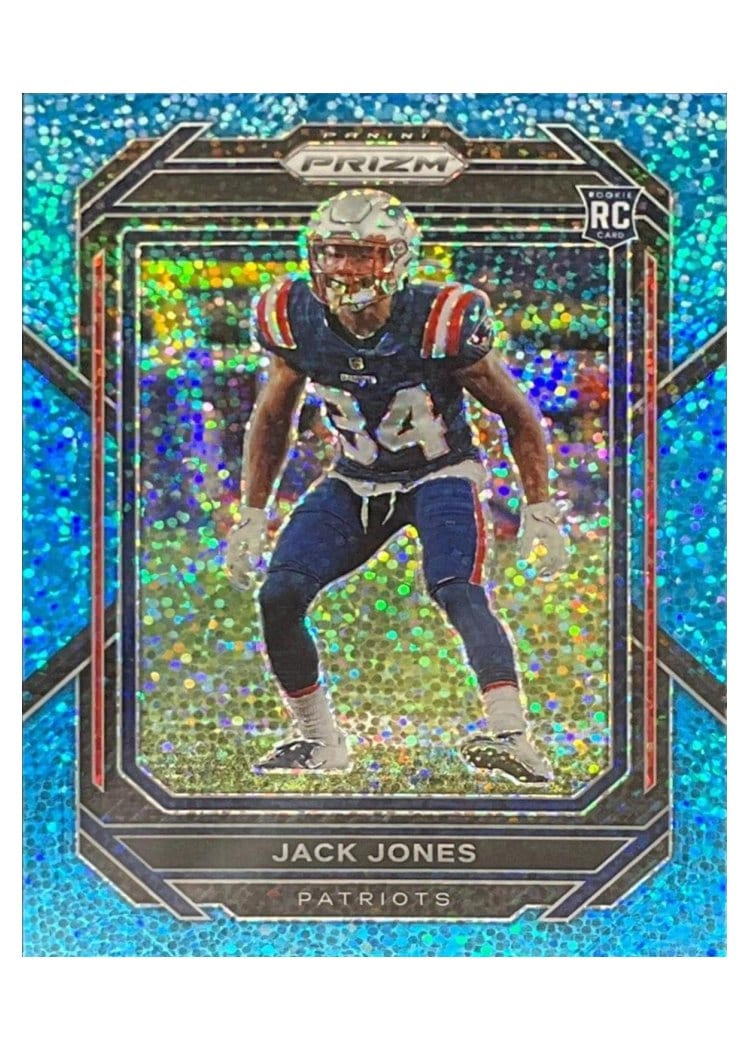 2022 Panini Prizm Base Set Jack Jones Blue Sparkle #395 card