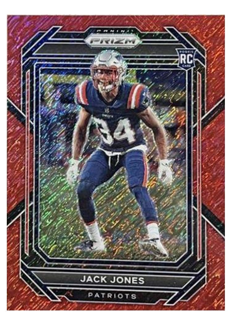 2022 Panini Prizm Base Set Jack Jones Red Shimmer #395 card