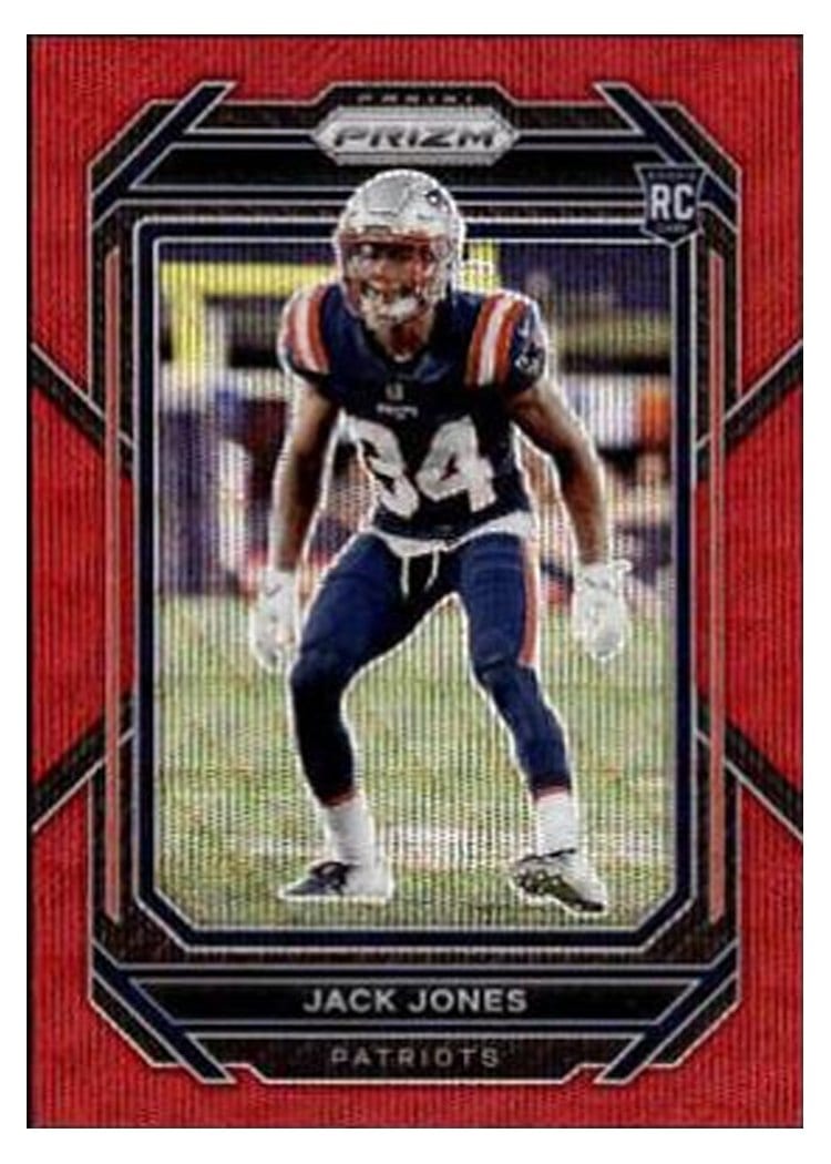 2022 Panini Prizm Base Set Jack Jones Red Wave #395 card