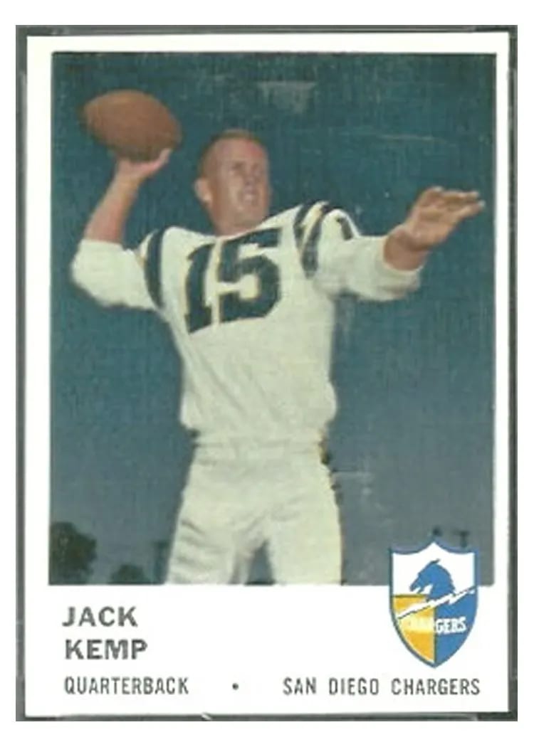 1961 Fleer Jack Kemp #155 card