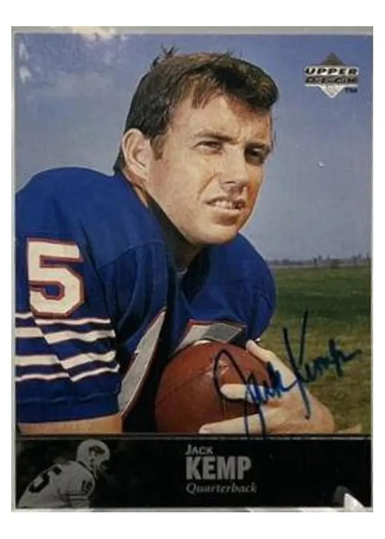 1997 Upper Deck Legends Jack Kemp Autograph #AL-124 card