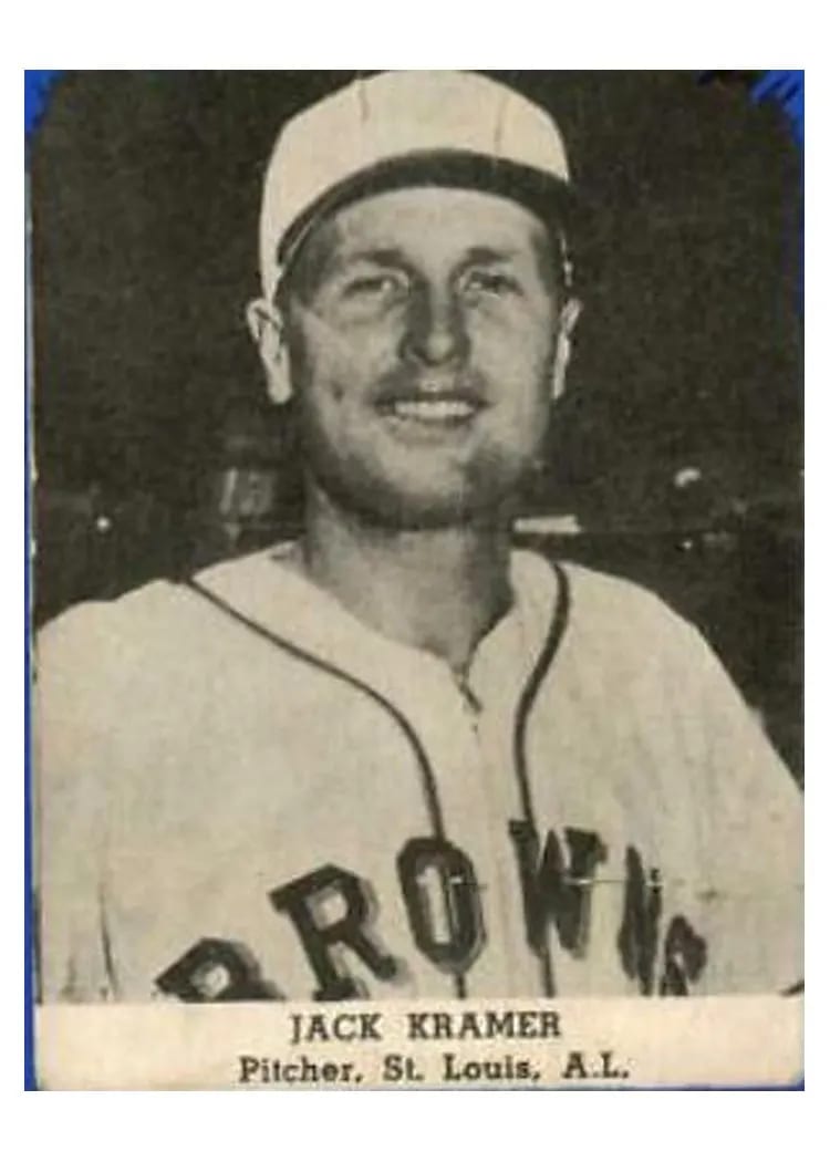 1947 Tip Top Bread Jack Kramer card