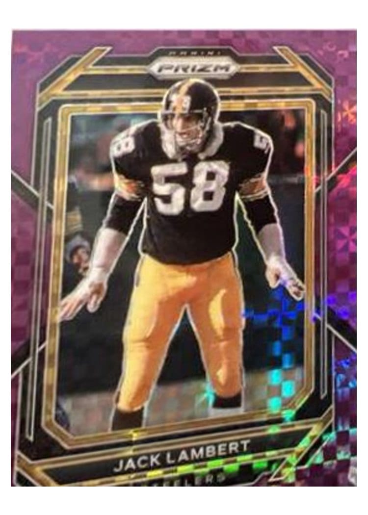 2022 Panini Prizm Base Set Jack Lambert Purple Power #253 card