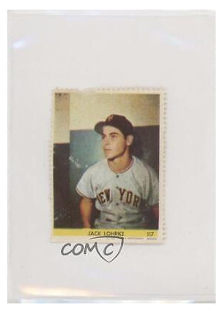 1949 Eureka Sportstamps Jack Lohrke #117 card