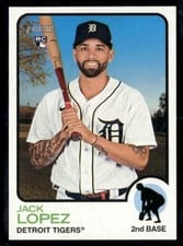 2022 Topps Heritage Mini Jack Lopez #606 card
