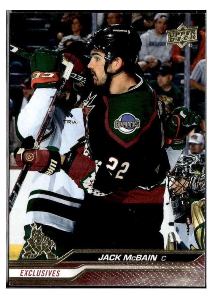 2023-24 Upper Deck Base Set Jack McBain #10 card