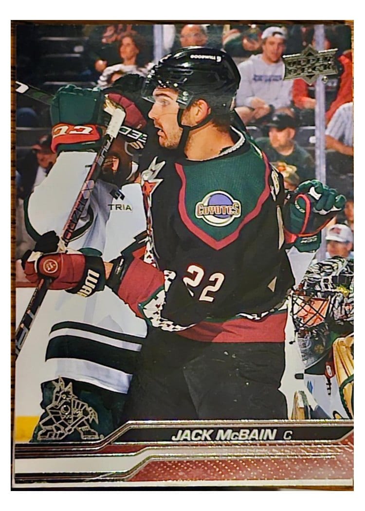 2023-24 Upper Deck Base Set Jack McBain #10 card