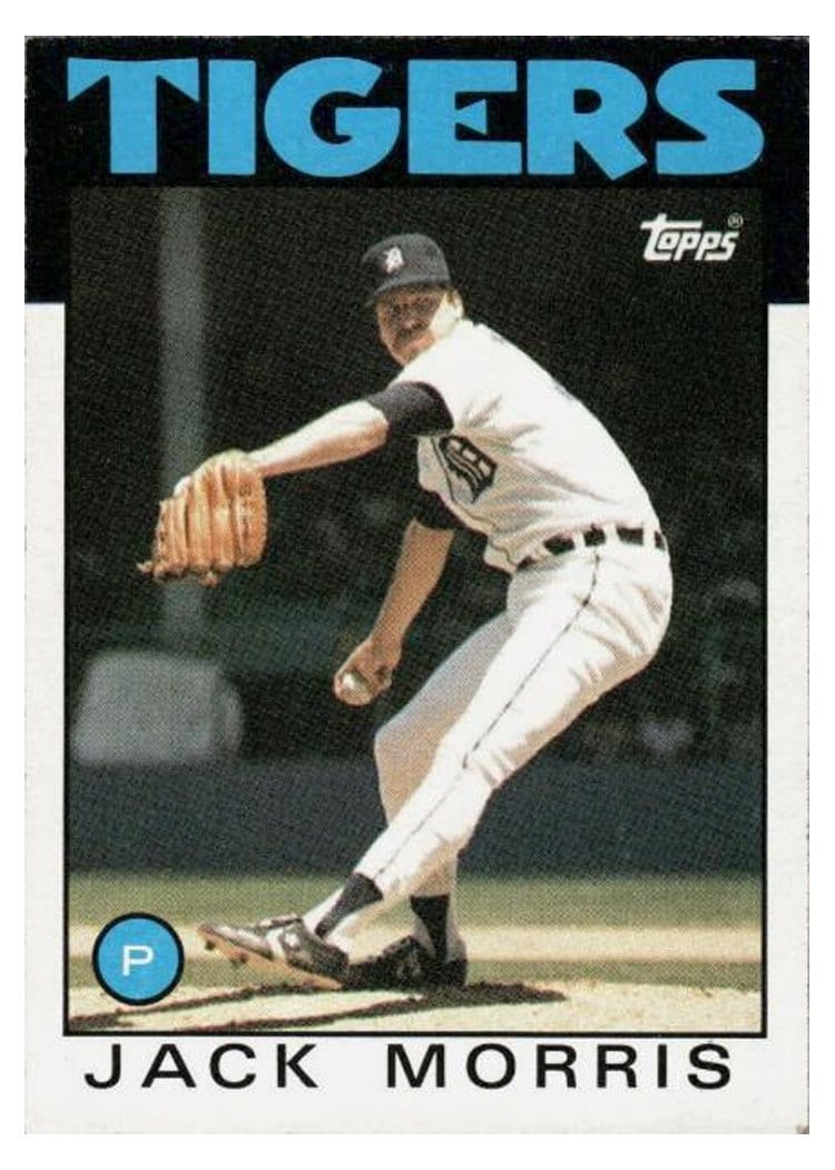 1986 Topps Jack Morris #270 card
