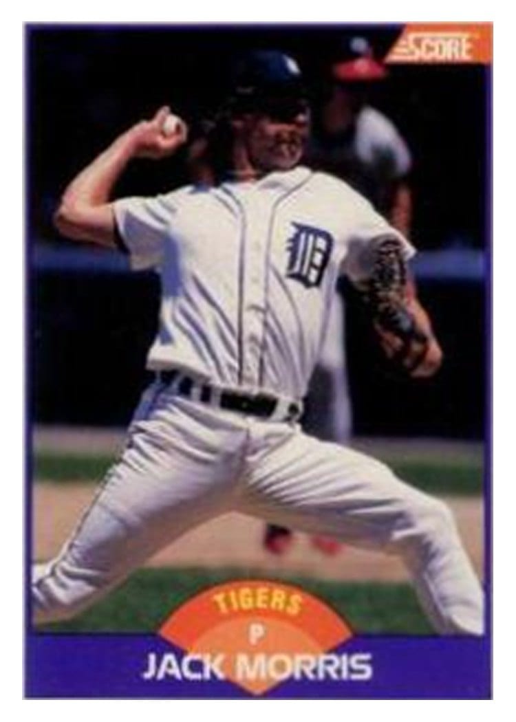1989 Score Jack Morris #250 card