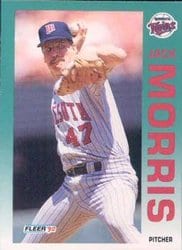 1992 Fleer Base Set Jack Morris #211 card