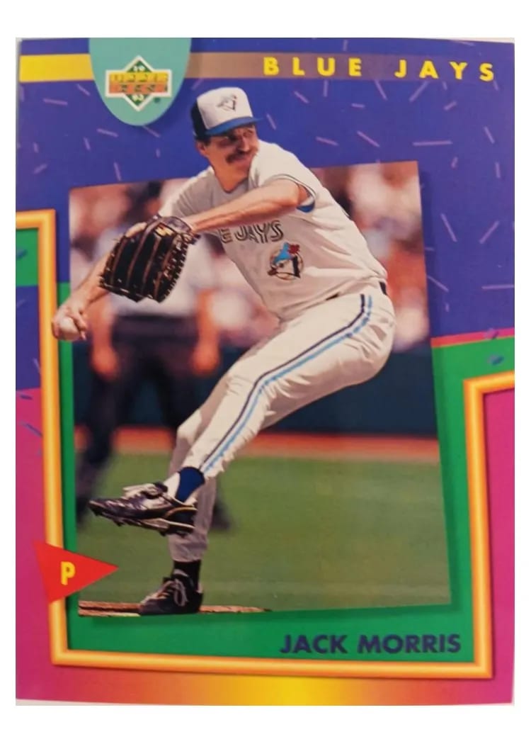 1993 Upper Deck Fun Pack Jack Morris #59 card