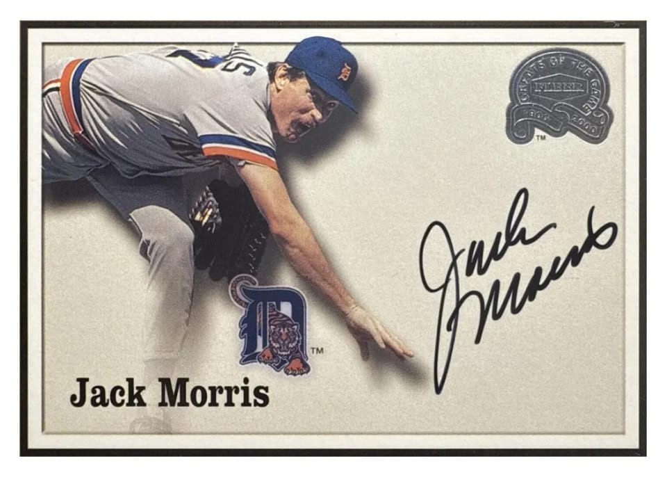 2000 Fleer Greats Jack Morris card