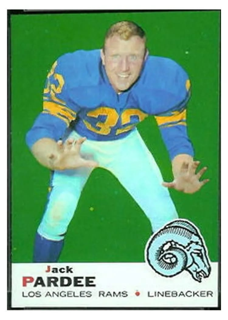 1969 Topps Jack Pardee #12 card