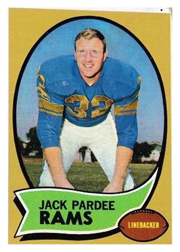 1970 Topps Jack Pardee #68 card