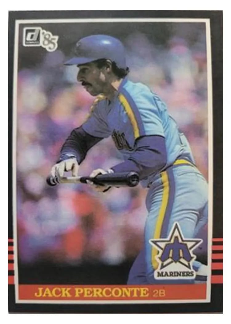 1985 Donruss Jack Perconte #74 card