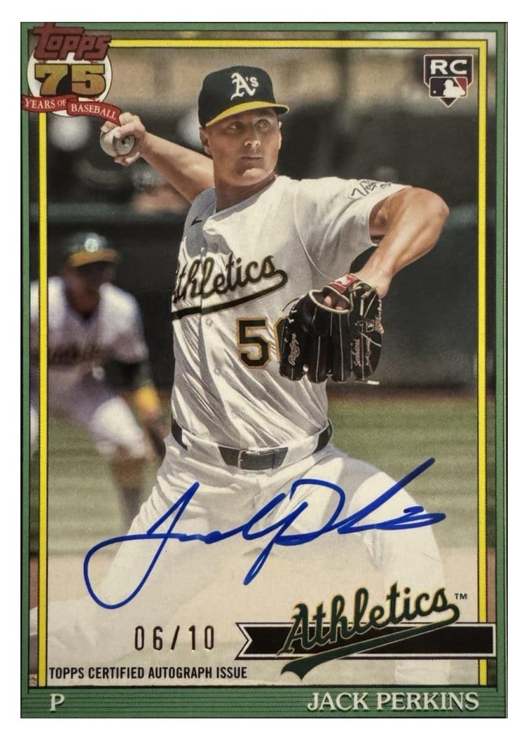 2026 Topps 1991 Topps Autographs Jack Perkins #91A-JPE card
