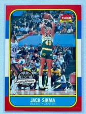 1986 Fleer Jack Sikma #102 card