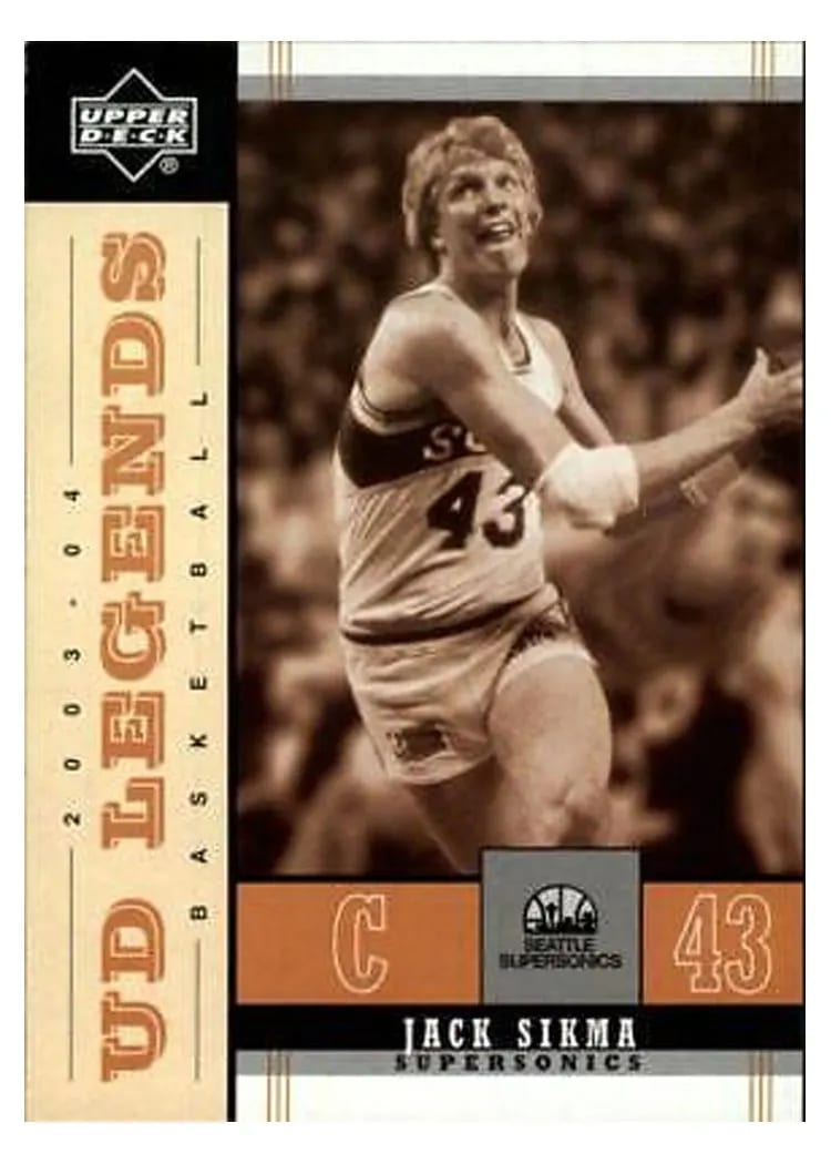 2003 Upper Deck Legends Throwback Jack Sikma #84 card