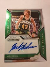 2020-21 Panini Prizm Sensational Signatures Jack Sikma #SS-JSI card