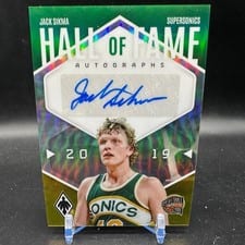 2023-24 Panini Phoenix Hall of Fame Autographs Jack Sikma #HFA-JKS card