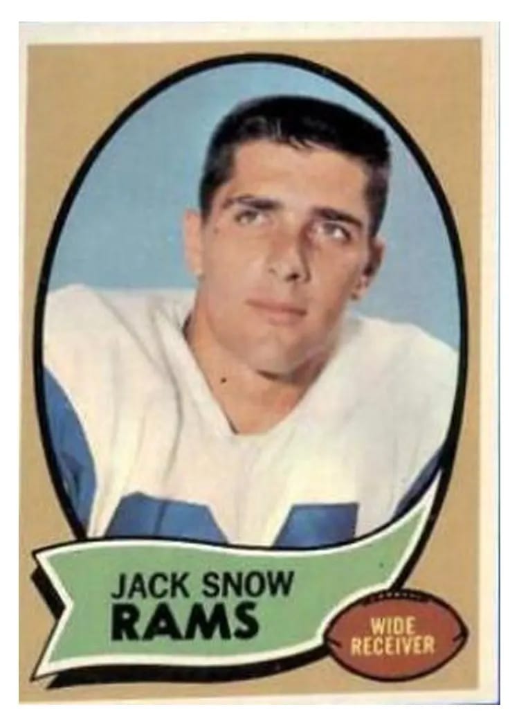 1970 Topps Jack Snow #44 card