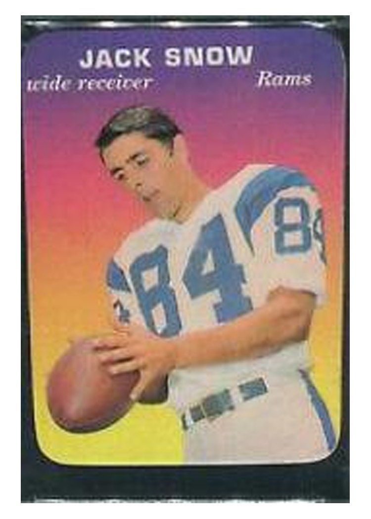 1970 Topps Glossy Jack Snow #11 card