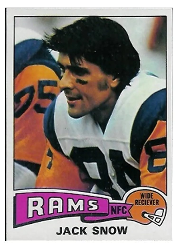 1975 Topps Jack Snow #258 card