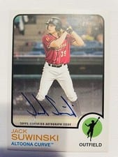 2022 Topps Heritage Minor League Real One Autographs Jack Suwinski #ROA-JS card