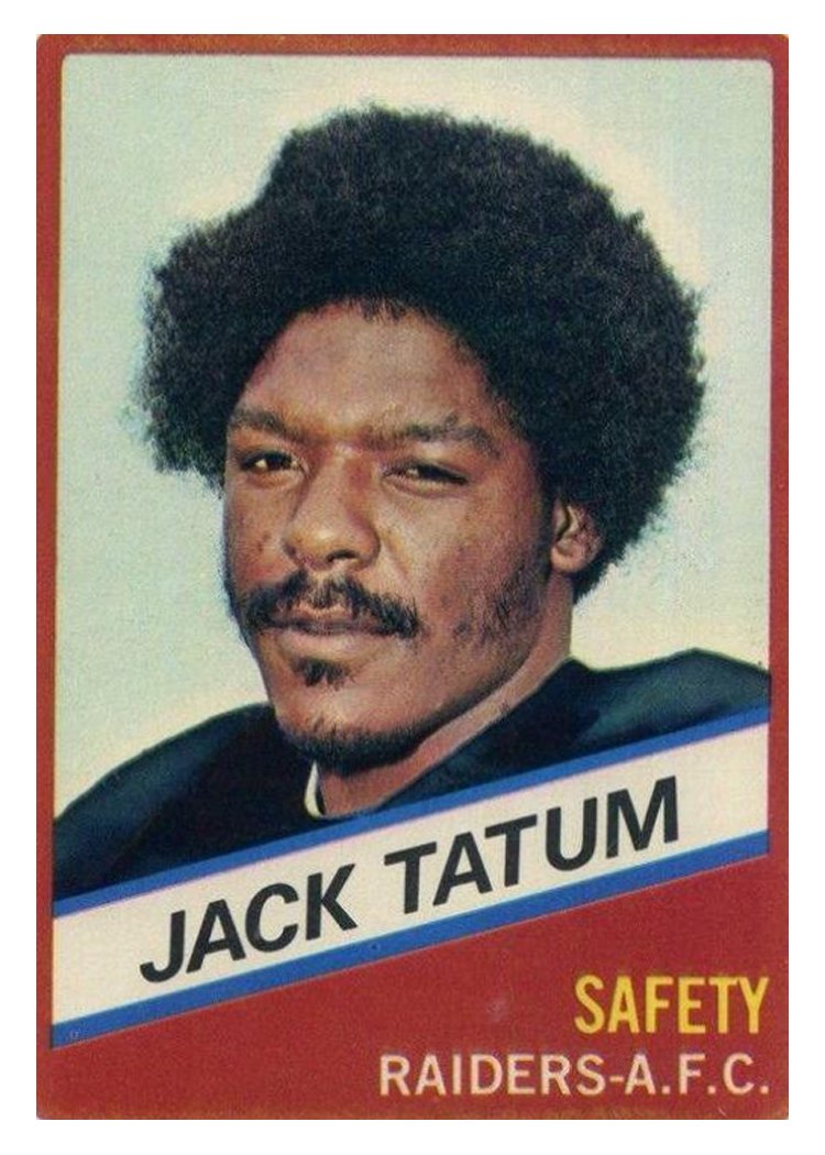 1976 Wonder Bread Jack Tatum Town Talk #20 card