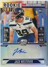 2024 Panini Contenders Optic Rookie Ticket Autographs Jack Westover #172 card