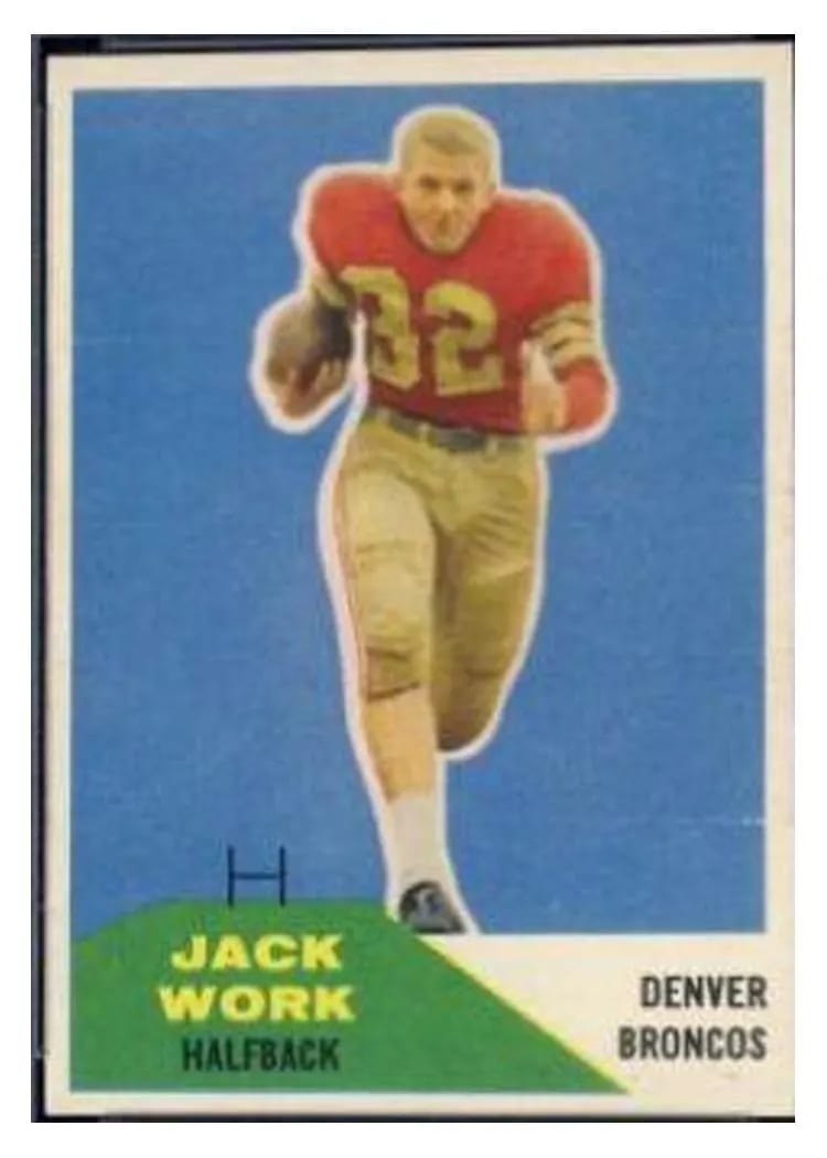 1960 Fleer Jack Work #88 card