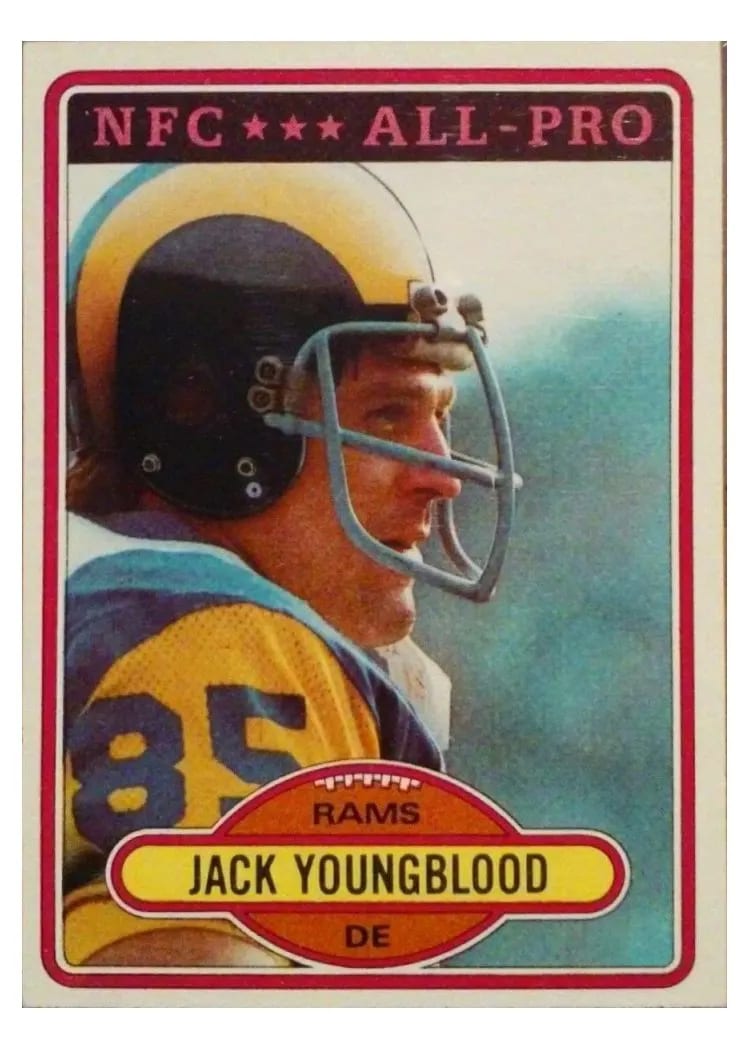 1980 Topps Jack Youngblood #370 card
