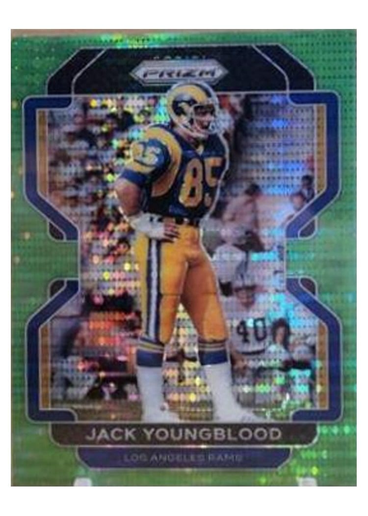 2021 Panini Prizm Base Set Jack Youngblood Green Prizm #73 card