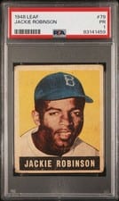 1948 Leaf Jackie Robinson #79 card