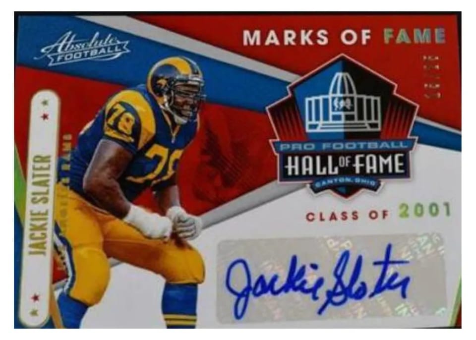 2019 Panini Absolute Marks of Fame Jackie Slater #MOF-JS card