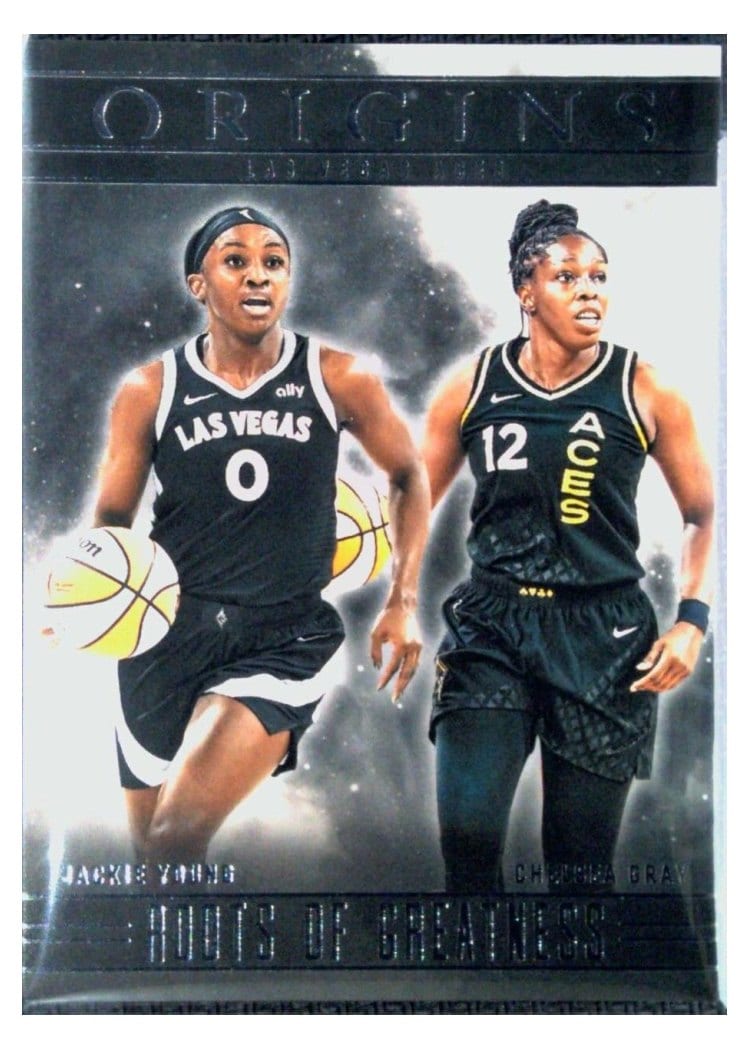 2024 Panini Origins WNBA Roots of Greatness Jackie Young/Chelsea Gray #2 card