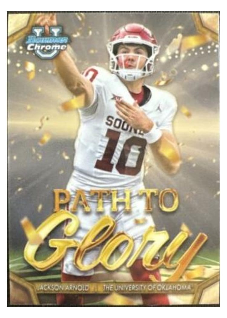 2024 Bowman University Chrome Path to Glory Set Jackson Arnold #PG-8 card