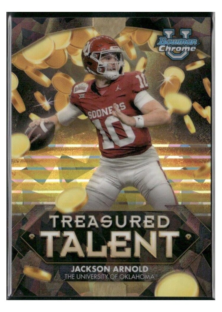 2024 Bowman University Chrome Sapphire Treasured Talent Set Jackson Arnold #TT-4 card
