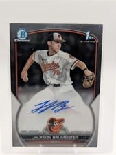 2023 Bowman Draft Chrome Prospect Autographs Jackson Baumeister #CDA-JBA card