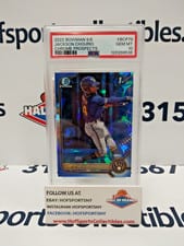 2022 Bowman Chrome Prospects Sapphire Jackson Chourio Red #BCP-79 card