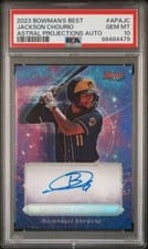 Jackson Chourio 2023 Bowman's Best Astral Projections Autographs card