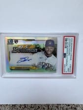 2024 Bowman Chrome My 1st Bowman Autographs Jackson Chourio #1BA-JCH card