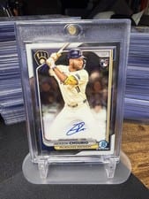 2024 Bowman Chrome Rookie Autographs Jackson Chourio #CRA-JCH card
