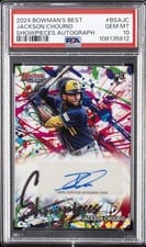2024 Bowman's Best Showpieces Autographs Jackson Chourio #BSA-JC card