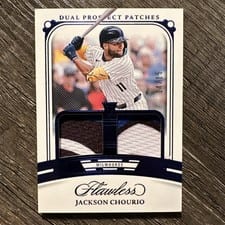 2024 Panini Flawless Dual Prospect Patches Jackson Chourio #DP-JC card