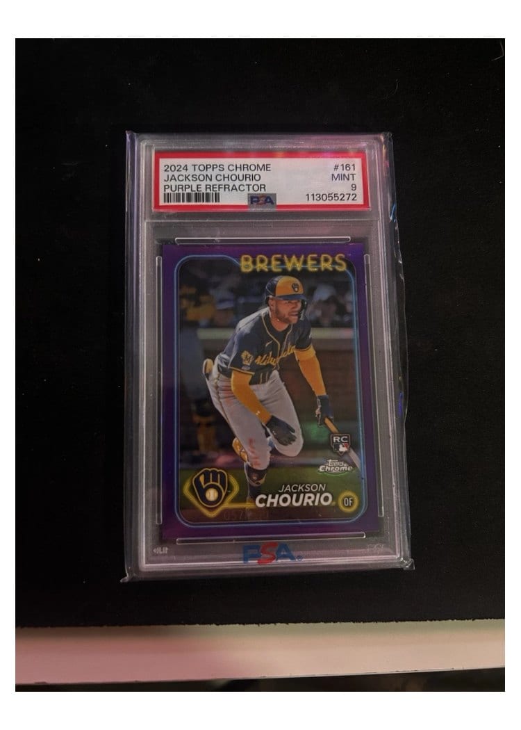 2024 Topps Chrome Jackson Chourio #161 card
